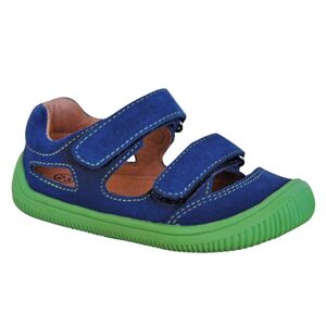 chlapčenské topánky sandále Barefoot BERG DENIM, Protetika, svetlo modrá - 34